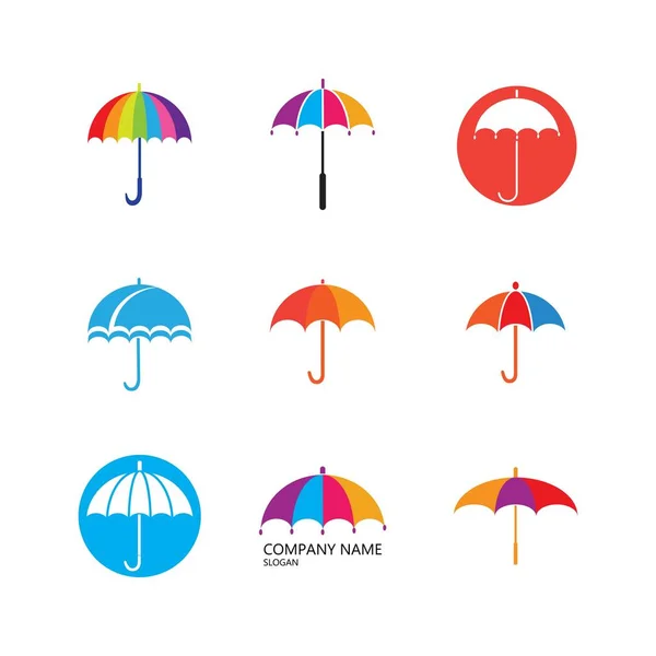 傘ロゴベクトル — ストックベクタ