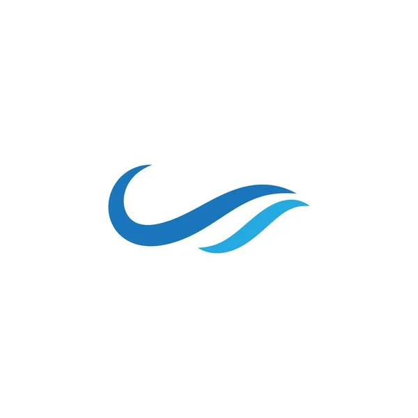 Vatten våg logotyp — Stock vektor