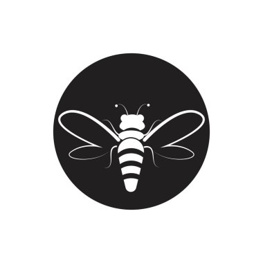 Arı logo şablonu vektör 