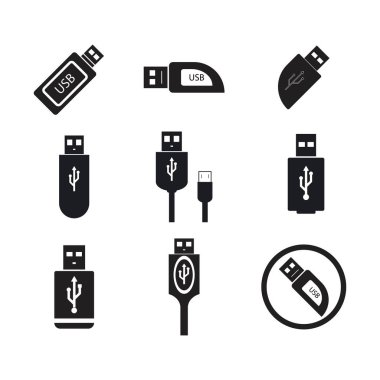 USB simge vektör