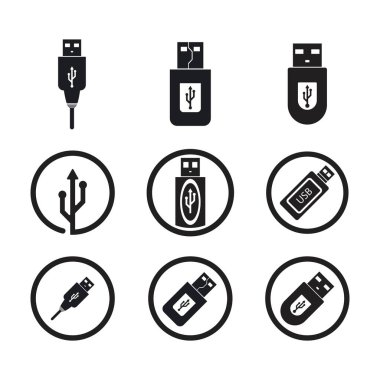 USB simge vektör