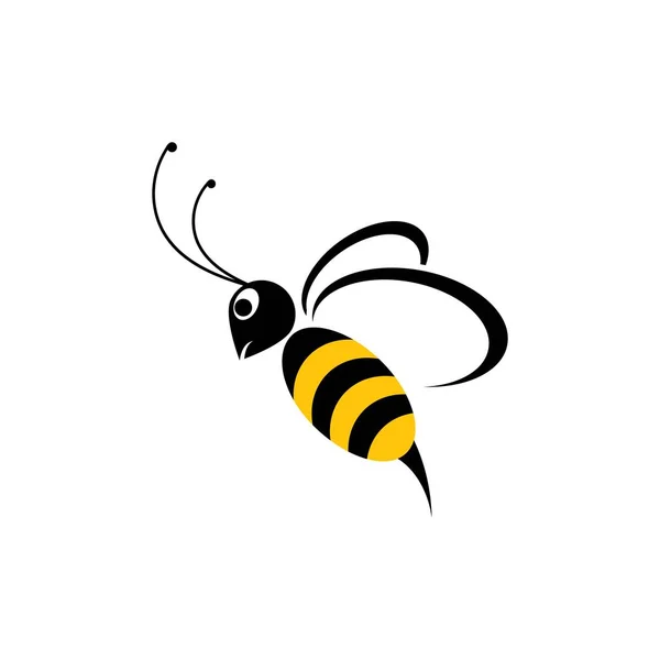 Arı logo şablonu vektör 