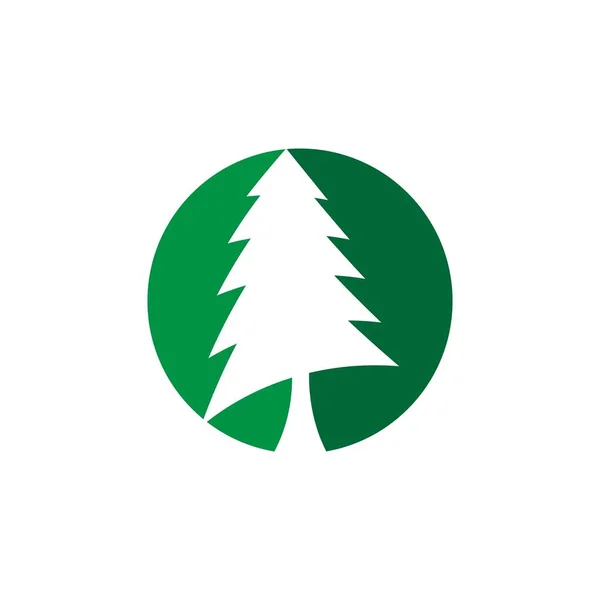 Chrismas tree logo — ストックベクタ