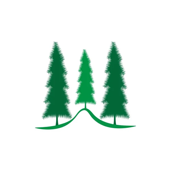 Chrismas tree logo — ストックベクタ