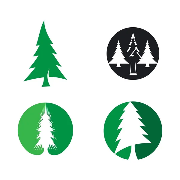 Λογότυπο χριστουγεννιάτικου δέντρου — Διανυσματικό Αρχείο