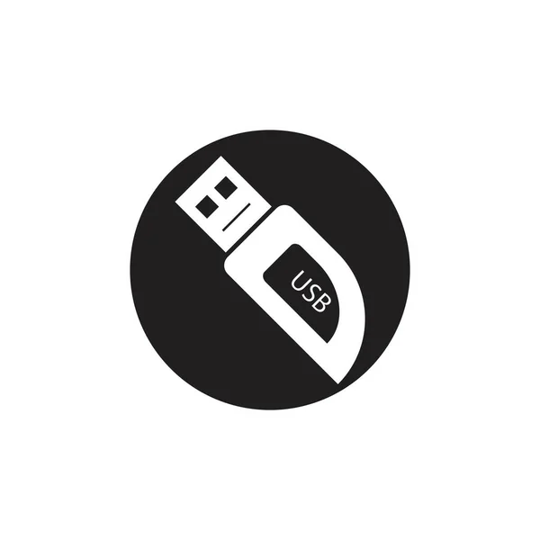 Vecteur icône USB — Image vectorielle