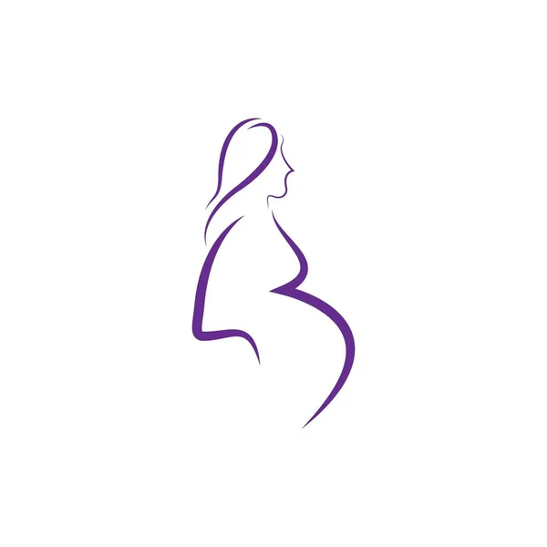Belleza mujeres embarazadas — Archivo Imágenes Vectoriales