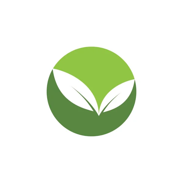 Zielony liść logo — Wektor stockowy