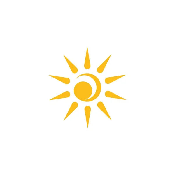 Logotipo da ilustração do sol — Vetor de Stock