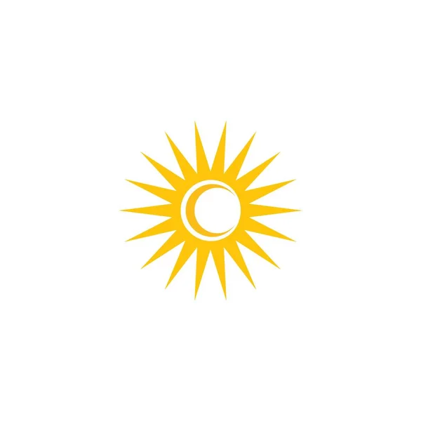 太陽のイラストロゴ — ストックベクタ
