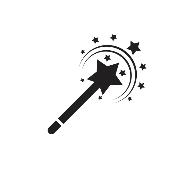 Magic stick logo — стоковый вектор