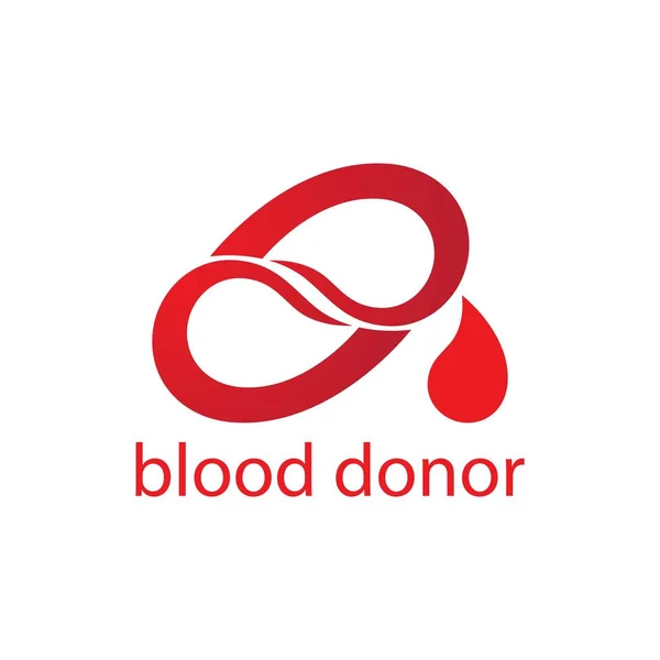 Logo ilustrasi darah - Stok Vektor