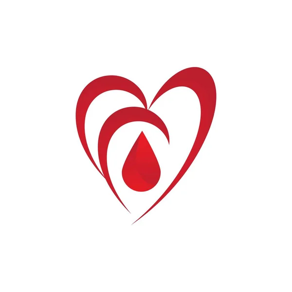 Logo ilustrasi darah - Stok Vektor