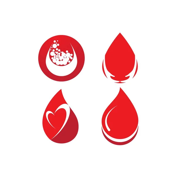 Blood ilustration logo — Stock Vector