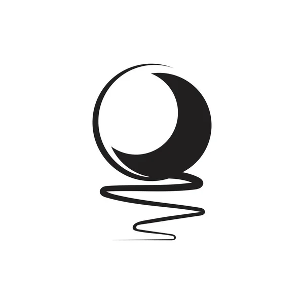 Logo ilustration lune — Image vectorielle