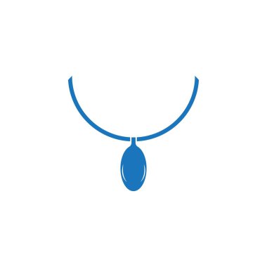 kolye logo vektör şablonu tasarımı