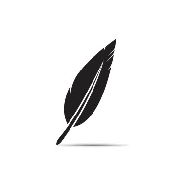 Tüy logo vektör şablonu tasarımı