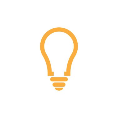 ampul logo vektör ilüstrasyon şablonu