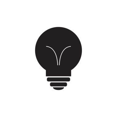 ampul logo vektör ilüstrasyon şablonu