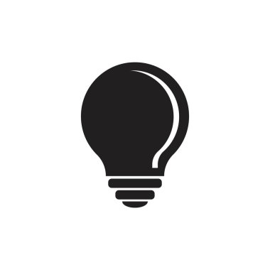 ampul logo vektör ilüstrasyon şablonu