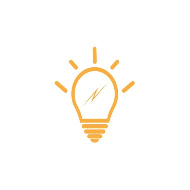 ampul logo vektör ilüstrasyon şablonu