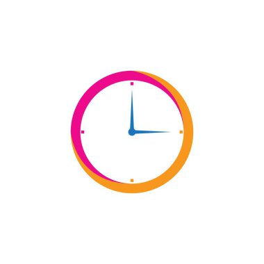 zaman logo vektör şablonu çizimi