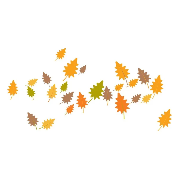 Herfst Achtergrond Logo Template Illustratie — Stockvector