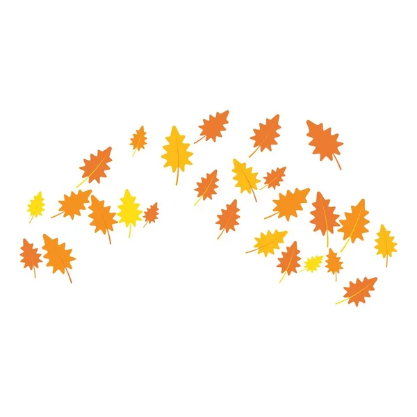 Herfst Achtergrond Logo Template Illustratie — Stockvector