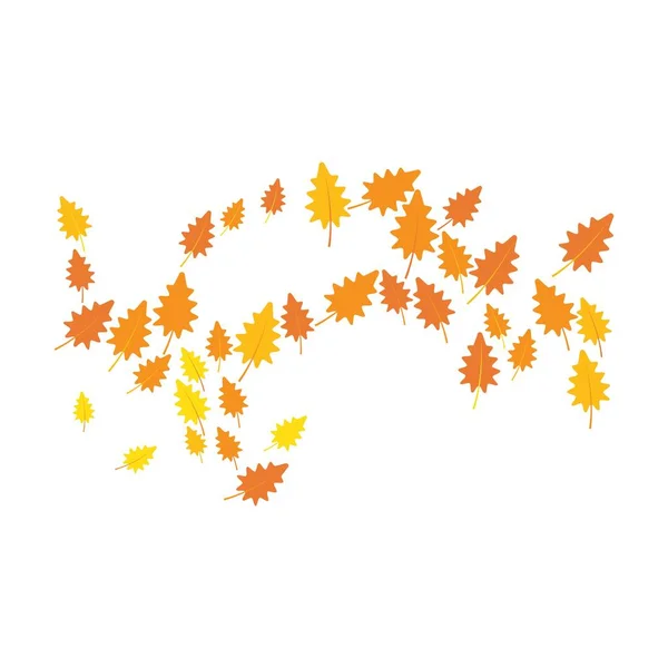 Outono Fundo Logotipo Modelo Ilustração —  Vetores de Stock