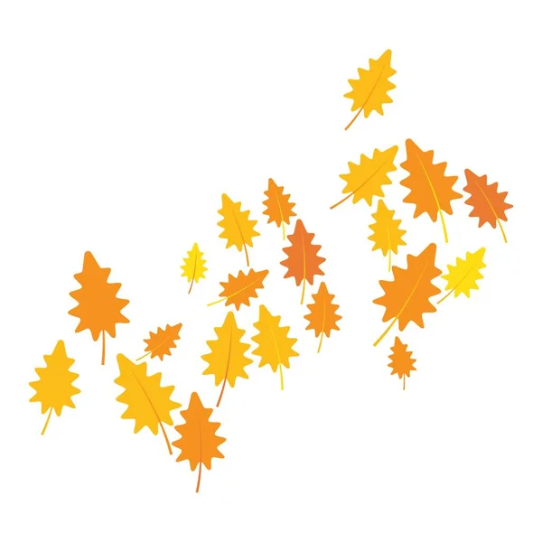 Sonbahar Arkaplan Logo Şablonu Çizimi — Stok Vektör