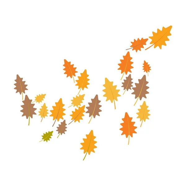 Herbst Hintergrund Logo Vorlage Illustration — Stockvektor