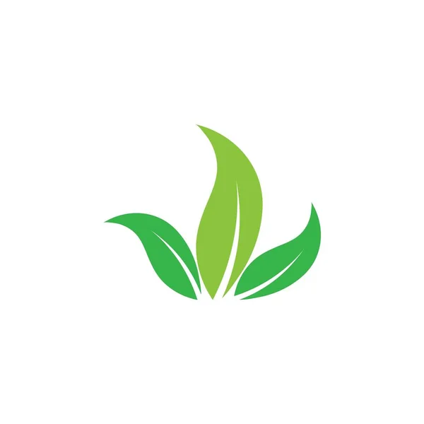 Logo Feuille Verte Écologie Élément Nature Vecteur Icône — Image vectorielle