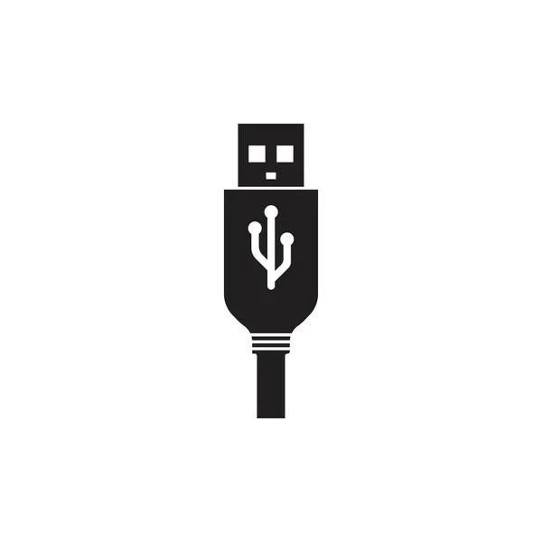 Usb Icon Vektor Vorlage Design Illustration — Stockvektor
