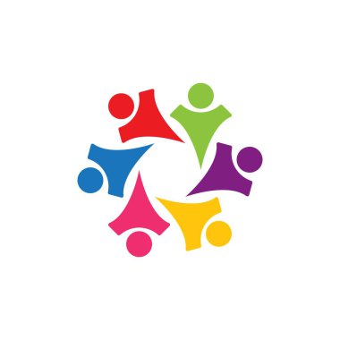 Toplum bakım Logo şablonu vektör