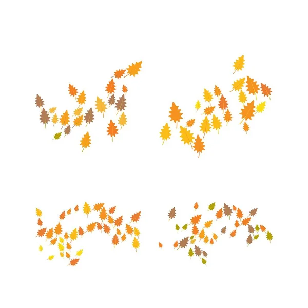 Modèle Logo Fond Automne Illustration — Image vectorielle