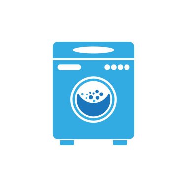 çamaşır makinesi vektör simgesi tasarımı