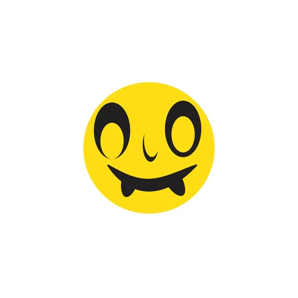 Emoticon Modello Faccia Espressione Icona Vettoriale — Vettoriale Stock