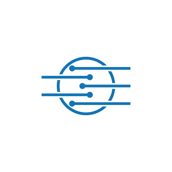 Szablon Wektora Logo Technologii Obwodu — Wektor stockowy