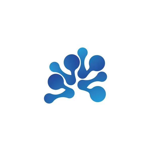 Molecule Logo Vector Icon Template — Stock Vector