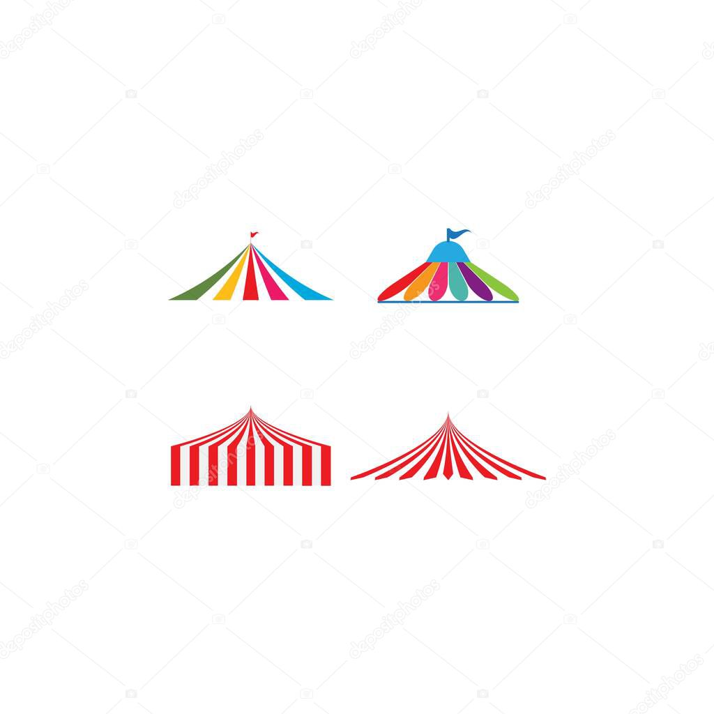 circus logo vector template design