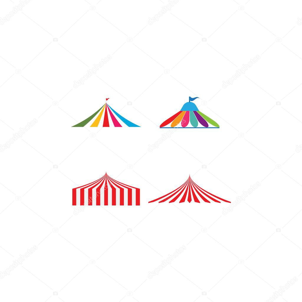Circus logo vector template design