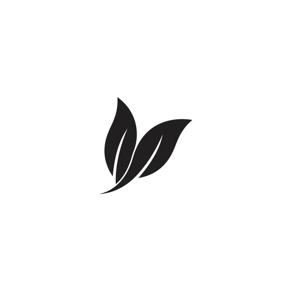 Логотип Значка Листя Векторний Дизайн Шаблону — стоковий вектор