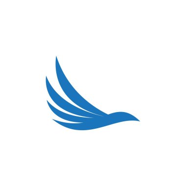 Falcon Wing Logo Şablon vektör simgesi tasarımı