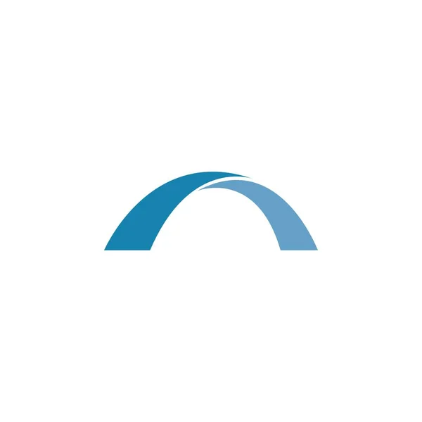 Brug Logo Template Vector Pictogram Illustratie Ontwerp — Stockvector