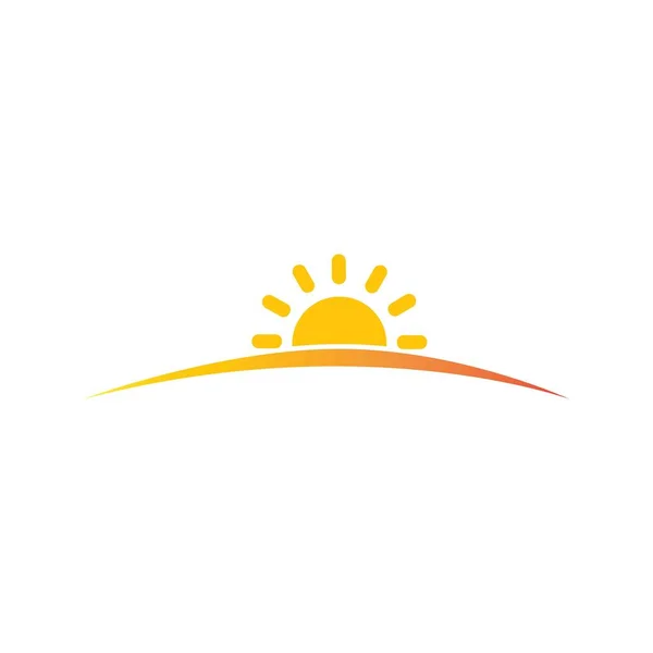 Sun Ilustration Logo Vector图标模板 — 图库矢量图片