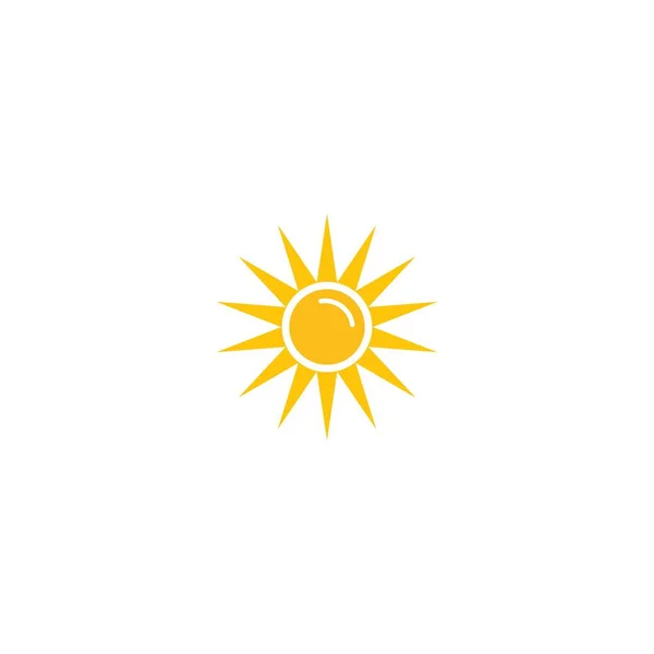 Шаблон Векторного Логотипа Солнечной Иллюстрации — стоковый вектор