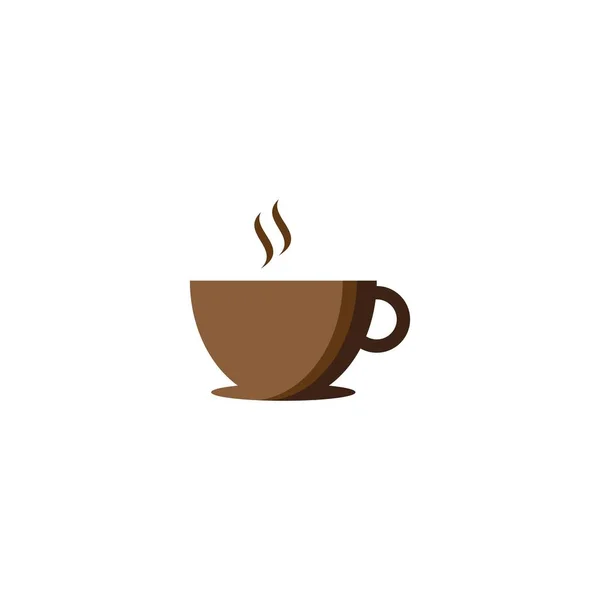 Café Vidrio Logotipo Icono Plantilla Vector — Archivo Imágenes Vectoriales