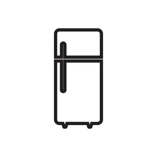 Réfrigérateur Logo Icône Modèle Illustration Design — Image vectorielle