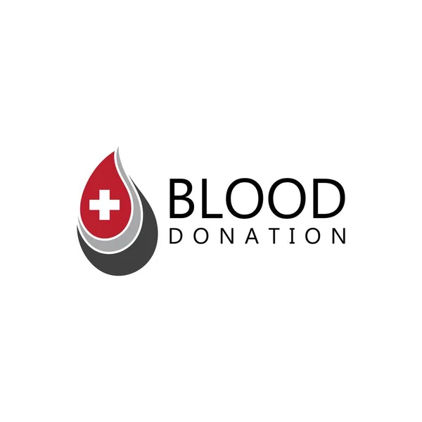 Modelo Vetor Logotipo Ilustração Sangue — Vetor de Stock