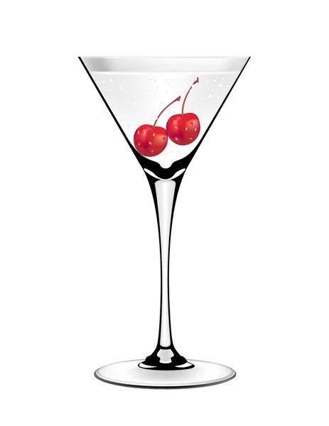 Martini et vecteur de verre isolé — Image vectorielle